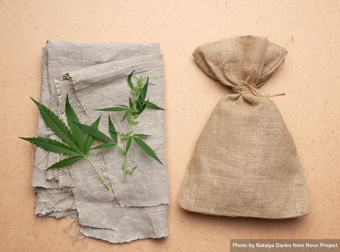 np_Cannabis leaves on kitchen linen with canvas bag_42d7g0_free